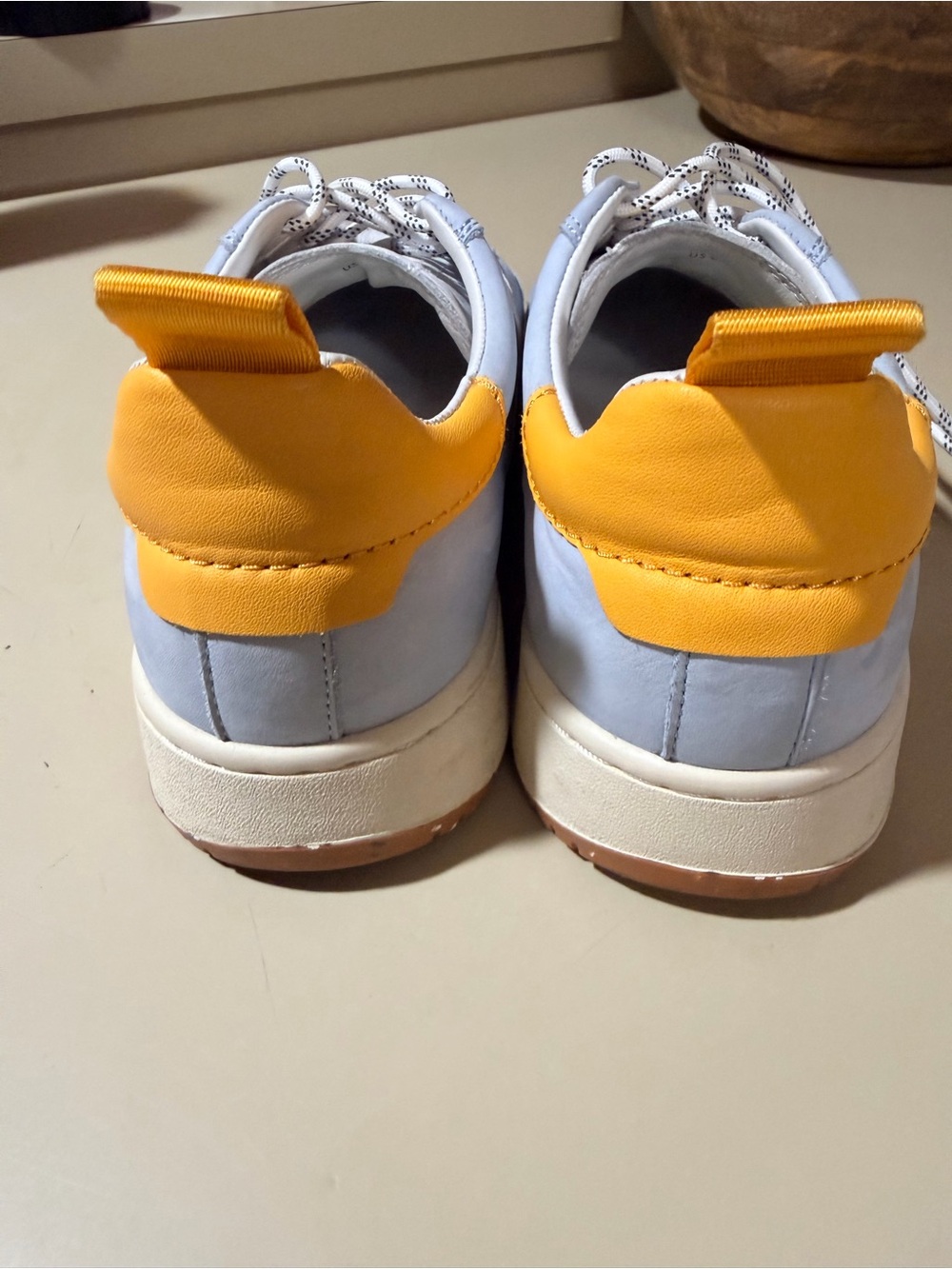 Oncept Light Blue Women’s Casual Sneakers with Yellow Accents - Picture 4 of 4